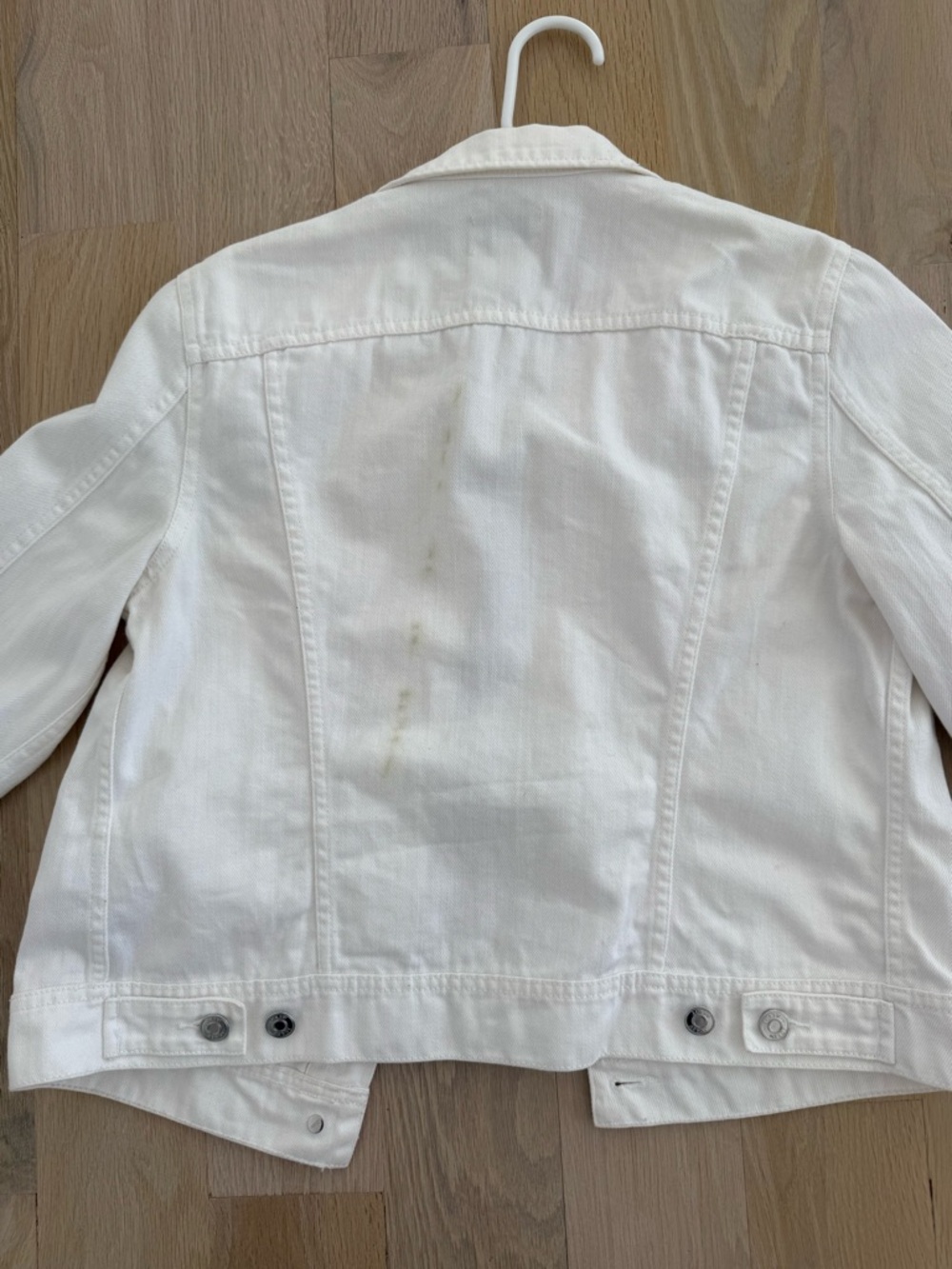 J. Crew White Denim Jacket - Button Front - Picture 4 of 4